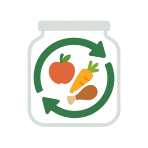 FreshKeeper app logo with mason jar and circular arrows